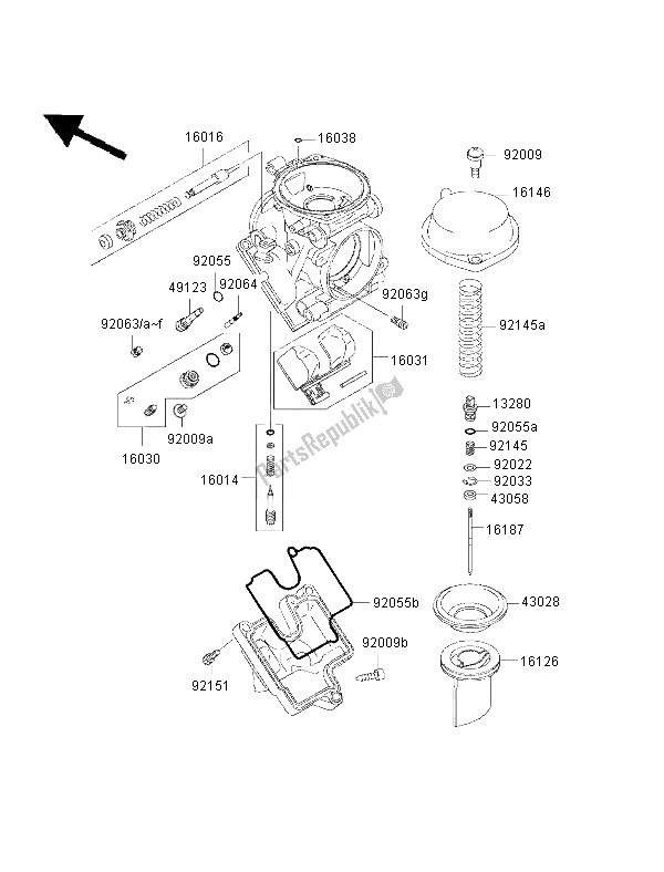 Carburetor parts spare parts for Kawasaki Ninja ZX 6R from